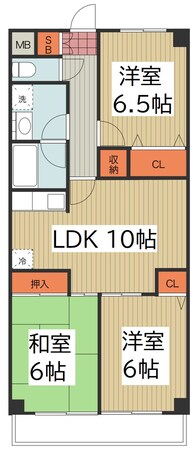 コスモポート草加の物件間取画像